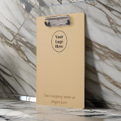 Schlicht, elegant braun klemmbrett