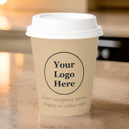 Schlicht, elegant braun pappbecher