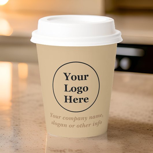 Schlicht, elegant braun pappbecher