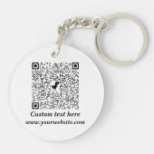 Schlicht, elegant braun schlüsselanhänger (Rückseite)