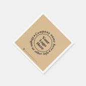 Schlicht, elegant braun serviette (Ecke)