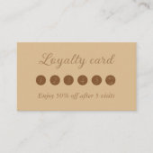 Schlicht, elegant braun treuekarte (Vorderseite)