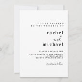 Schlicht Elegant Einladung (Vorderseite)