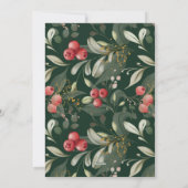 Schlicht Elegant Frohe Weihnachten Blumenbeeren FO (Rückseite)