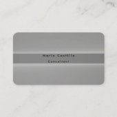 Schlicht Elegant Grau Minimalistisch Moderne Visitenkarte (Vorderseite)