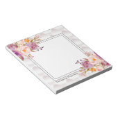 schlicht, elegant, modern, trendig, floral notizblock (angewinkelt)