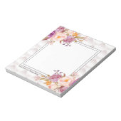 schlicht, elegant, modern, trendig, floral notizblock (Rotiert)