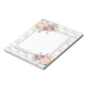 schlicht, elegant, modern, trendig, floral notizblock (Rotiert)