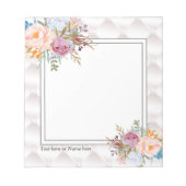 schlicht, elegant, modern, trendig, floral notizblock (Vorderseite)