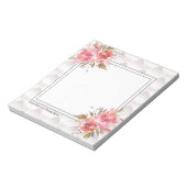 schlicht, elegant, modern, trendig, floral notizblock (Rotiert)