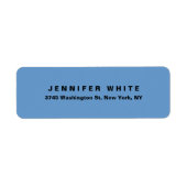 Schlicht Elegant Modernes Blaues Grau Minimalistis (Vorne)