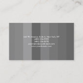 Schlicht Elegant Modernes Grau Minimalistisch Visitenkarte (Rückseite)