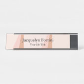 Schlicht Elegant Modernes Minimalistisch Schreibtischnamensplakette (Vorderseite )