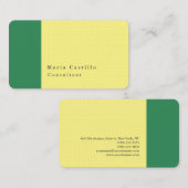 Schlicht Elegant Modernes Minimalistisches Meer Gr Visitenkarte (Vorne/Hinten)