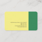 Schlicht Elegant Modernes Minimalistisches Meer Gr Visitenkarte (Rückseite)