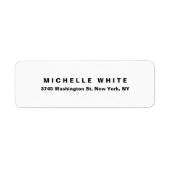 Schlicht Elegant Modernes Minimalistisches Schwarz (Vorne)