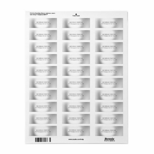 Schlicht Elegant Simple Modern Gray (Vorne)