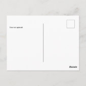 Schlicht elegante ante Hochzeitseinladung Postkarte (Rückseite)