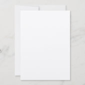 Schlicht elegante ein einladung (Rückseite)