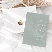 Schlicht elegante einladung