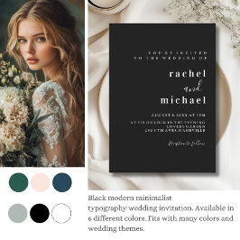 Schlicht elegante einladung