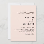 Schlicht elegante einladung (Vorderseite)