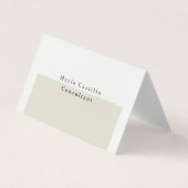 Schlicht Elegante Minimalistisch Moderne Visitenkarten (Vorderseite)