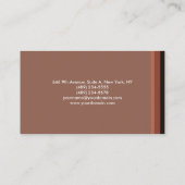 Schlicht Elegante Minimalistische Linen Visitenkarte (Rückseite)