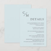 Schlicht elegante Monogramm (Vorne/Hinten)