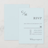 Schlicht elegante Monogramm (Vorne/Hinten)