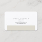 Schlicht Elegante Premium Silk Minimalistisch Mode Visitenkarte (Rückseite)