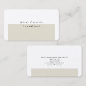 Schlicht Elegante Premium Silk Minimalistisch Mode Visitenkarte (Vorne/Hinten)