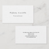 Schlicht Eleganter Minimalistischer, moderner Prem Visitenkarte (Vorne/Hinten)