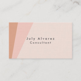 Schlicht Eleganter Premium Linen Minimalistisch Visitenkarte