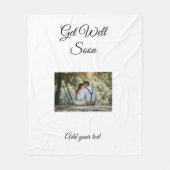 schlicht farbenfrohe minimale Liebe wird bald gut Fleecedecke (Vorderseite)