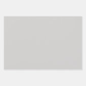 Schlicht Gänse Grüner Wolf Gray Shades 3 Tones Geschenkpapier Set (Vorderseite)