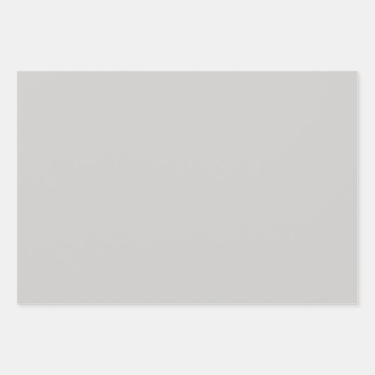 Schlicht Gänse Grüner Wolf Gray Shades 3 Tones Geschenkpapier Set (Vorderseite)