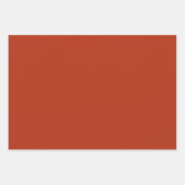 Schlicht gebrannt, kräftig, orange geschenkpapier set (Vorderseite 3)