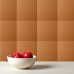 Schlicht gebrannter OrangenZimt in fester Farbe Fliese<br><div class="desc">Solid Farbe schlicht gebrannt orange Zimt Design.</div>