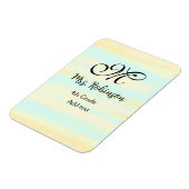 schlicht-gelb-blaue Aquarelllehrer Wertschätzung Magnet (Linke Seite)