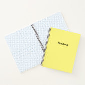 Schlicht-Gelbes Notebook Notizblock (Innenseite)