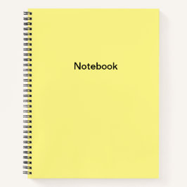 Schlicht-Gelbes Notebook Notizblock