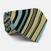 Schlicht gestrichene Olive Green, Black and Gray T Krawatte (Gerollt)