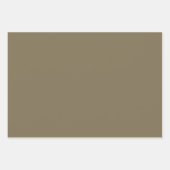 Schlicht Ginger Fortune Cookie Brown Shades 3 Tone Geschenkpapier Set (Vorderseite 3)