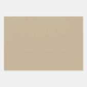 Schlicht Golden Khaki Light Brown Shades 3 Tones Geschenkpapier Set (Vorderseite 2)
