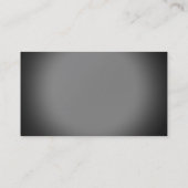 Schlicht Grau Modern Creative Business Card Visitenkarte (Rückseite)