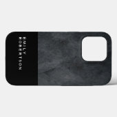Schlicht Grau Schwarz Trendy Moderne Minimalistisc Case-Mate iPhone Hülle (Rückseite (Horizontal))