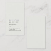 schlicht grau visitenkarte (Vorne/Hinten)