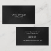 Schlicht-Graue-Chic-Beruflich-Visitenkarte Visitenkarte (Vorne/Hinten)