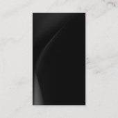 Schlicht-Graue Monogram-Visitenkarte Visitenkarte (Rückseite)